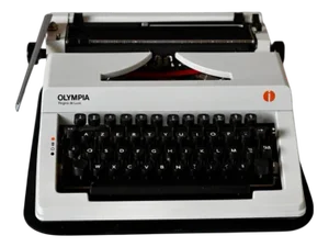 Vintage Olympia Regina De Luxe Typewriter, 1970