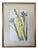 Vintage Original Watercolor Flowers Iris and Gladiolas Janet Delonga For Sale
