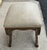 Late 20th Century Renaissance Style Bench With Curule Leg and Alligator Texture Seat For Sale In Tampa - Image 6 of 8