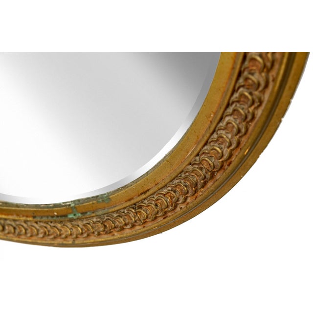 1940s Round Gold Mirror Wreath Crown For Sale In Los Angeles - Image 6 of 7