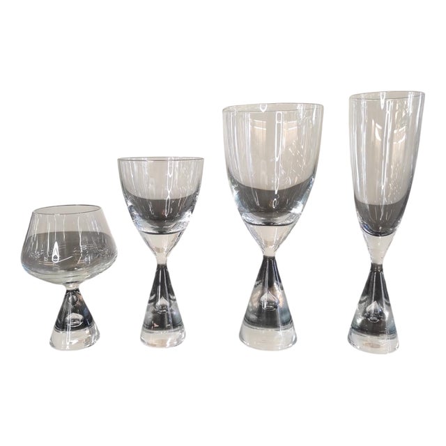 Bicchieri Crystal Princess Set from Cristallo Holmegaard, Set of 28 For Sale