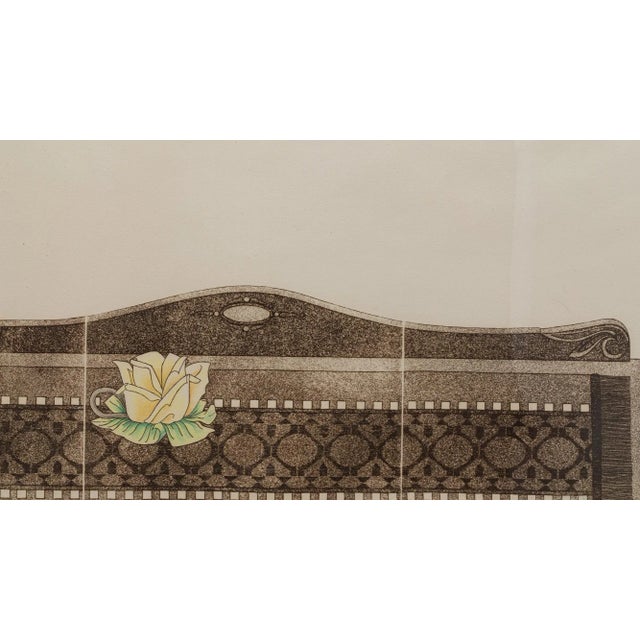 20th Century Belgian Artwork With Metal Frame For Sale - Image 4 of 10