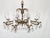 Antique 8 Arm Dark Patina Opulent Brass Cut Lead Glass Crystal Chandelier For Sale - Image 13 of 15