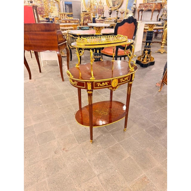 Vintage Mahogany etagere Trolley with Removable Tray For Sale - Image 4 of 7