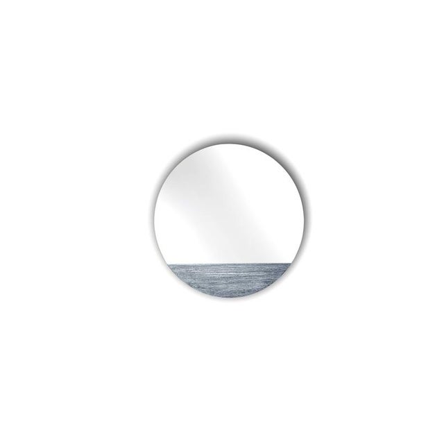 Orizzonte 600 Silver Round Mirror by Disain1971 Dimensions: D 60 x H 2.5 cm Materials: silver, mirror / argento, specchio....