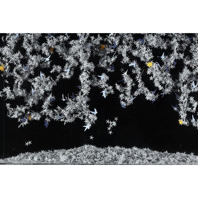 Metal Nayla Tabet, Wall Sculpture, Metal & Paper For Sale - Image 7 of 17