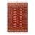 Rustic Bokhara Rust/Gray Hand Knotted Wool Rug For Sale