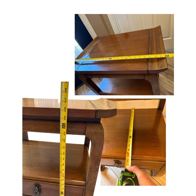 Mid-Century Modern Kent-Coffey “The Amerasia” Asian Modern One Drawer Nightstand End Table For Sale - Image 3 of 6