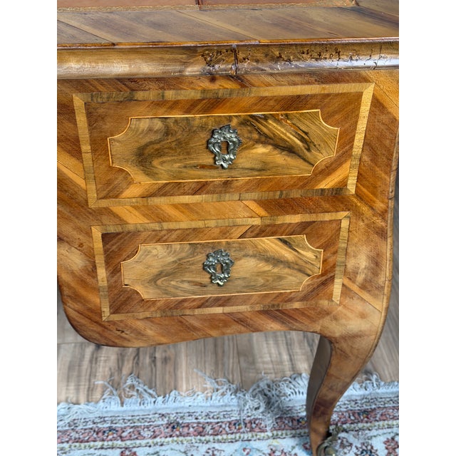 Late 18th Century South German Walnut Marquetry Writing Desk, C. 1780 For Sale - Image 11 of 13