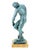 After Rodin, Green Modern Figurative Statue, Patinated Bronze For Sale - Image 5 of 8