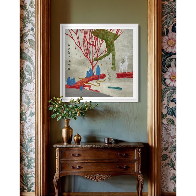 The Farewell by Steve Moors, 26"x26" Framed For Sale - Image 10 of 11