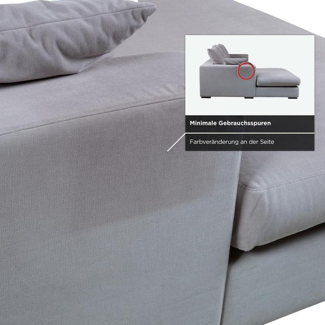 Boconcept Cenova Fabric Corner Sofa Grey Sofa Couch For Sale - Image 6 of 12