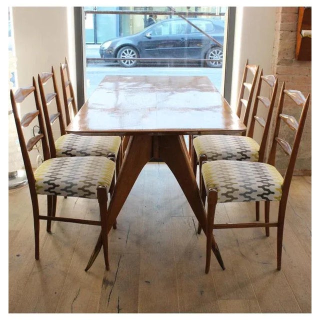 Italian Table with Chairs, 1960s, Set of 7 For Sale - Image 13 of 13