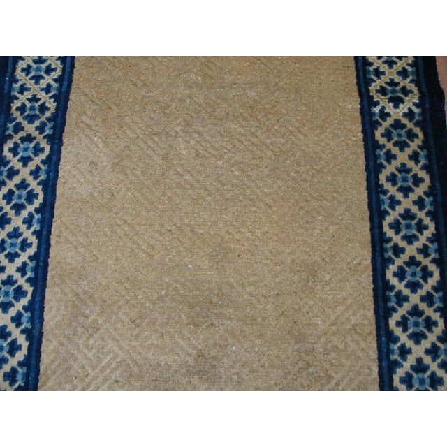 Antique Chinese Peking rug, size: 3'0" x 5'10". Antique Chinese - Peking Small Scatter Size Wool Brown Rug, Circa Date:...