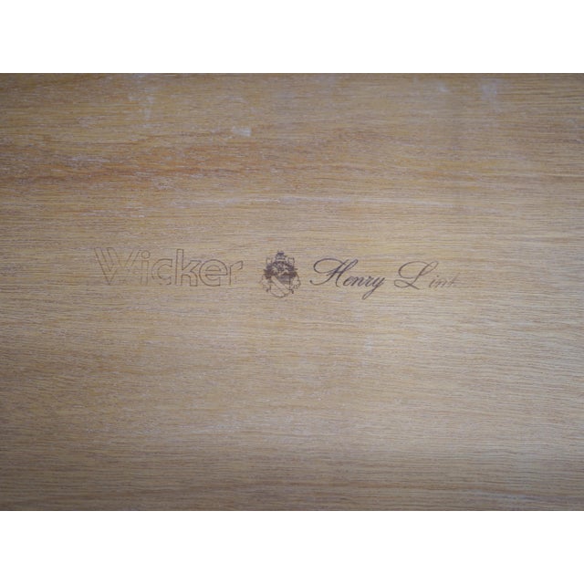 Lexington Henry Link Woven Wicker Writing Desk & Chair For Sale - Image 18 of 18