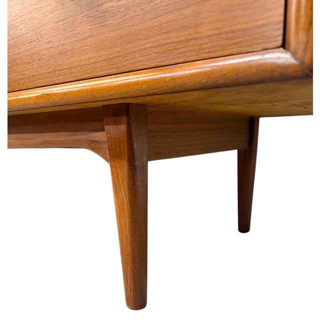 Mid-Century Modern Drexel Declaration 10-Drawer Walnut Dresser For Sale - Image 10 of 11