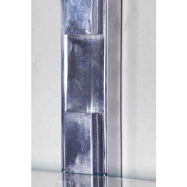 Chromed Brass and Glass Wall Shelf by Torreggiani for Dada Design, 1970s For Sale - Image 3 of 11