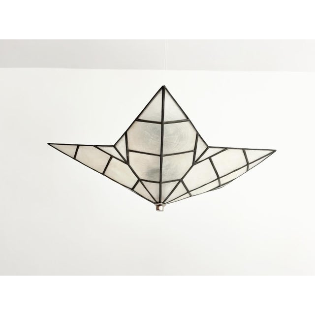 Capiz Shell Star Ceiling Light | Chairish