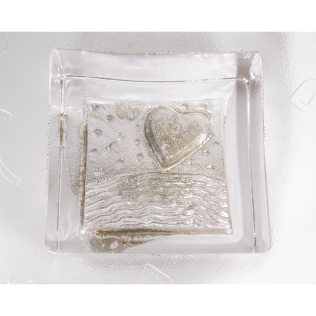 Kosta Boda Domino Series Glass Dish by Bertil Vallien for Kosta Boda For Sale - Image 4 of 8