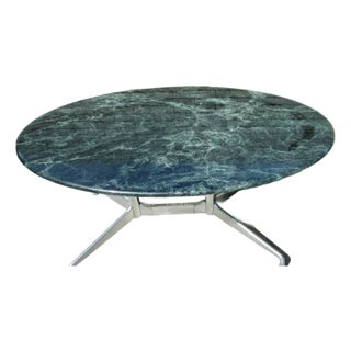Late 20th Century Eames Aluminum Group Table by Herman Miller, Marble Top For Sale