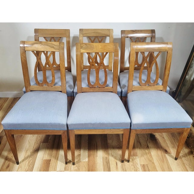 Fresh from a great Rye New York estate, we have a pleasure to offer you this SET of SIX (6) German or Austrian Biedermeier...