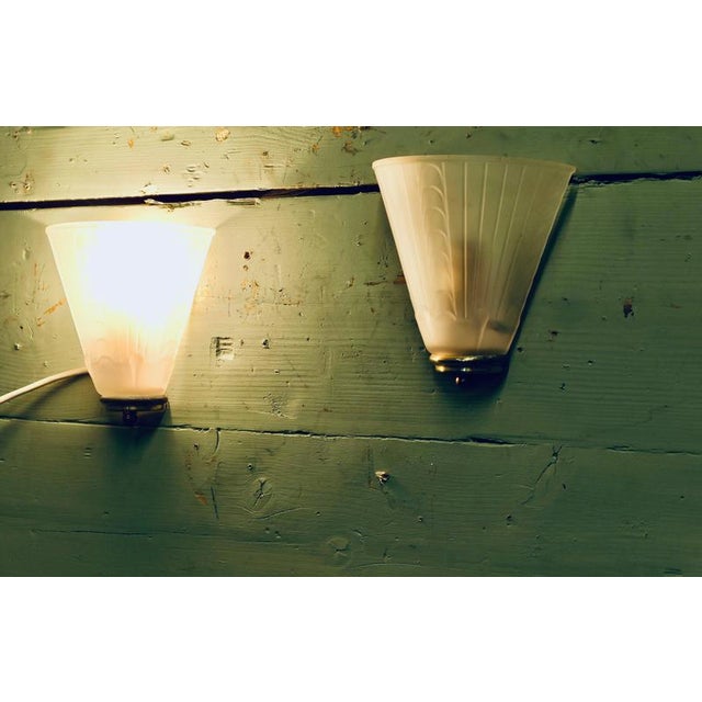 Art Deco Style Wall Lights, 1980, Set of 2 For Sale - Image 6 of 7