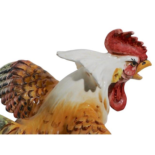 Mid 20th Century Ceramic Rooster Made in Italy For Sale - Image 5 of 10