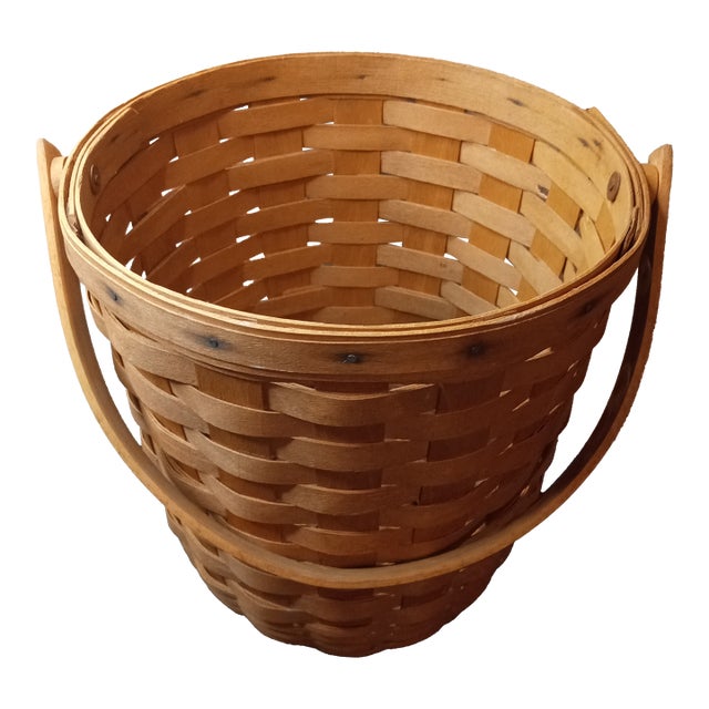 Handwoven 1995 Longaberger Fruit Basket For Sale