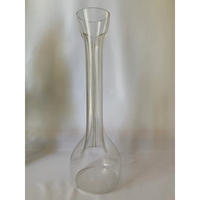 Mid-Century Modern Mazzega Murano Glass Flower Vase For Sale - Image 3 of 8