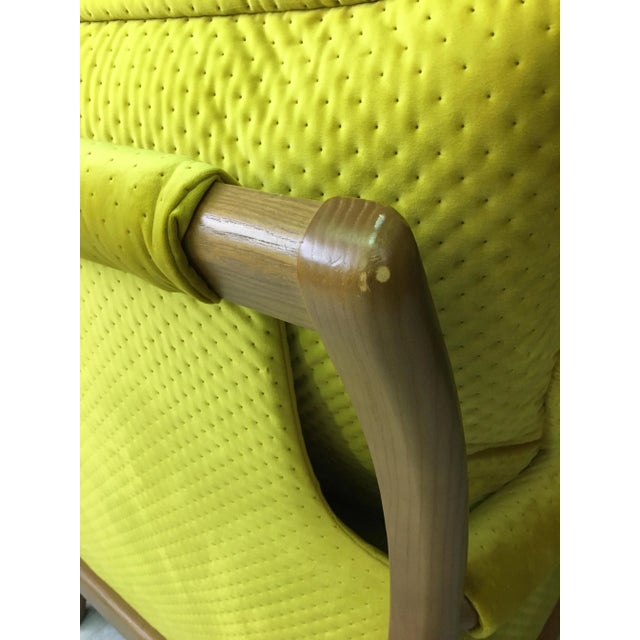 Vintage Yellow Armchair from Cinitique For Sale - Image 13 of 16