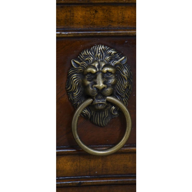 Brown Maitland Smith Sheraton Mahogany Large Sideboard For Sale - Image 8 of 12