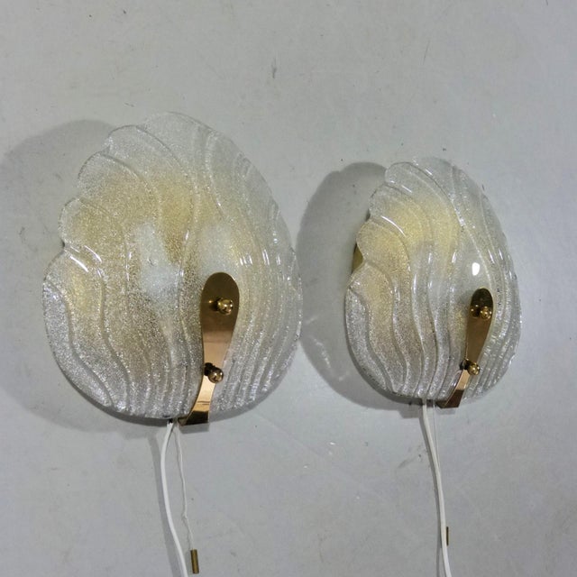 Murano Glass Wall Lamps from Hillebrand, 1960s, Set of 2 For Sale - Image 15 of 18