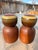 Denby 5" Pottery and Wood Salt and Pepper Shakers that are really pretty and date to the Mid Century.