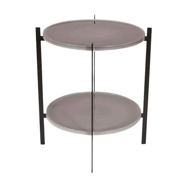 Cloudy Grey Porcelain Deck Table by OxDenmarq For Sale - Image 10 of 10