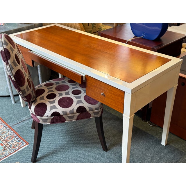 Brown Mitchell Gold Geometric Side Dining Chair For Sale - Image 8 of 12