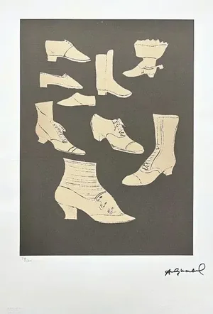 After Andy Warhol, Shoes 1980s, Lithograph