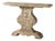 Rustic Pedestal Console Table For Sale