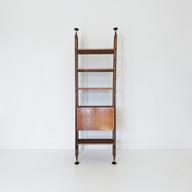 Brown LB7 Bookcase by Franco Albini for Poggi, Italy, 1960s For Sale - Image 8 of 8