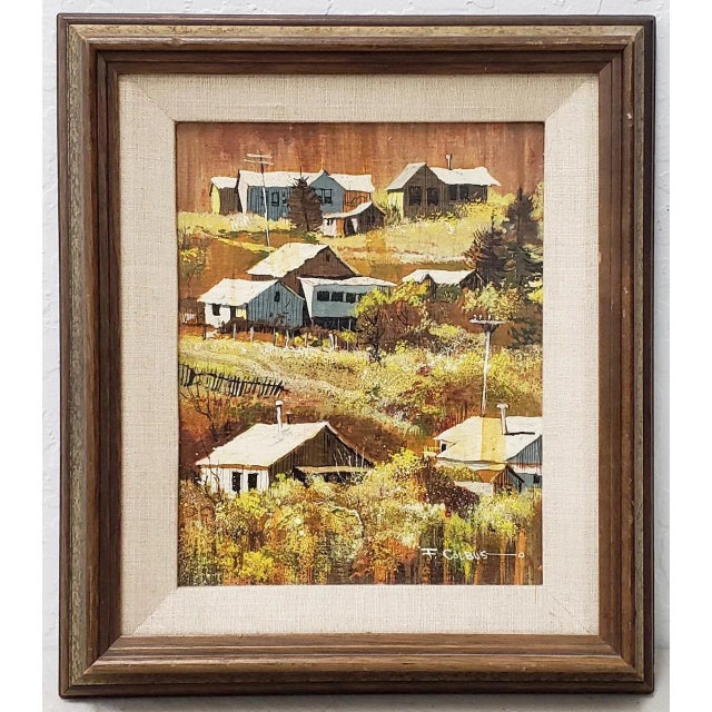 Frederick Colbus (California, 1917-1986) Original Oil on Panel C.1960s For Sale - Image 9 of 9