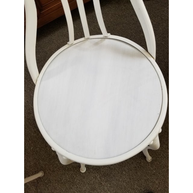 Uhl Toledo Metal Ice Cream Parlor Industrial Metal Chairs Set Of 4 Chairish