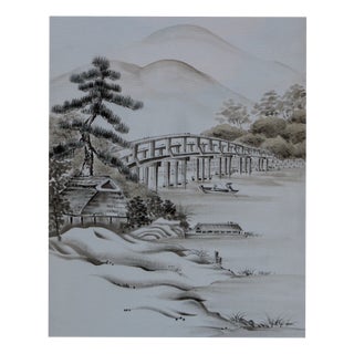 Japanese Ceremonial Silk Wall Tapestry by Renaras For Sale
