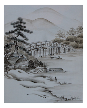 Japanese Ceremonial Silk Wall Tapestry by Renaras