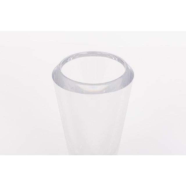 1980s Swedish Crystal Vase from Orrefors, 1980s For Sale - Image 5 of 6