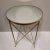 Metal Circular Side Table with Mirror Top in the style of Maison Jansen, France, 1980s For Sale - Image 7 of 13