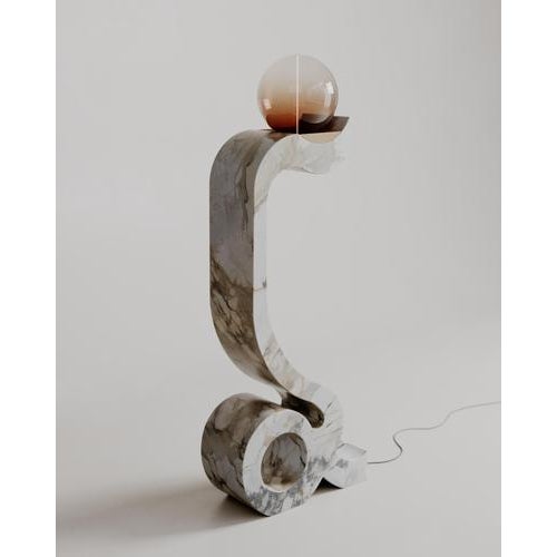 Calacatta Macchia Vecchia Lucerna Lamp by Esther Knopfler For Sale - Image 6 of 17