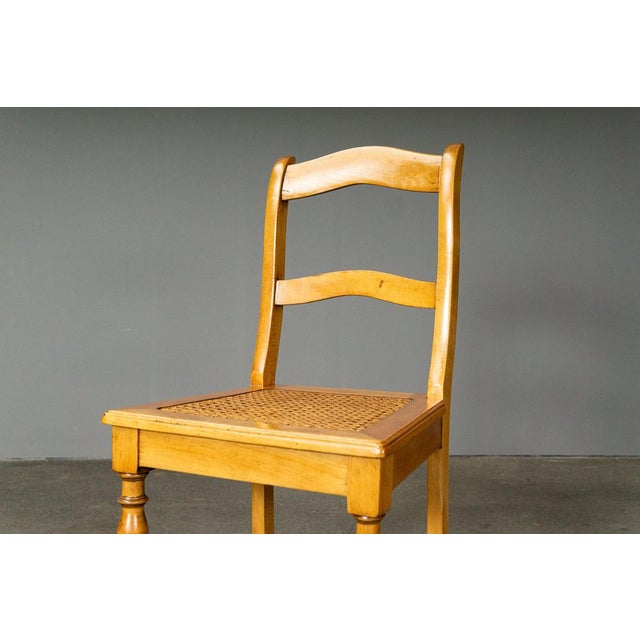 Biedermeier Chair in Birch For Sale - Image 14 of 18