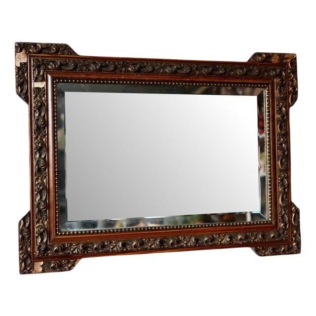 Bohemian French Beveled Rectangular Wall Mirror For Sale