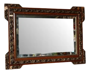 Bohemian French Beveled Rectangular Wall Mirror