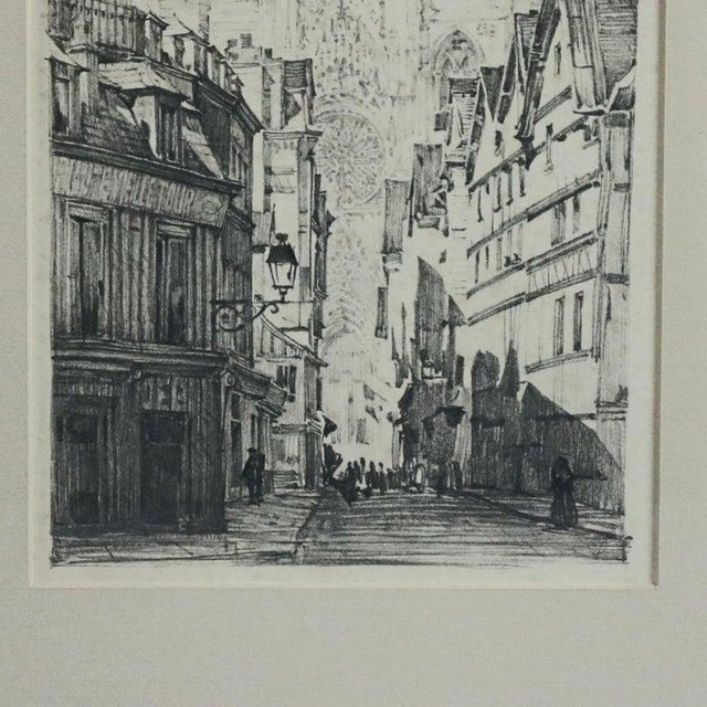 Antique Foster Brothers Framed Etching of Cathedral After K. Conant, C1910 For Sale - Image 4 of 6