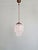 Art Deco Pendant Light in Frosted Clear Glass, 1930s For Sale - Image 14 of 15
